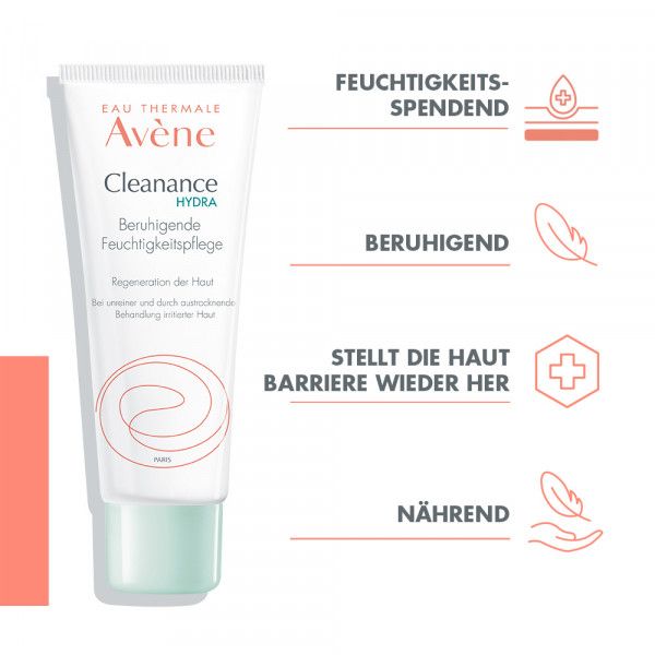 bodyguardapotheke Avène Cleanance Hydra beruhigende Feuchtigkeitspflege bei dermatologischer Behandlung von Akne 50% Rabatt für begrenzte Zeit