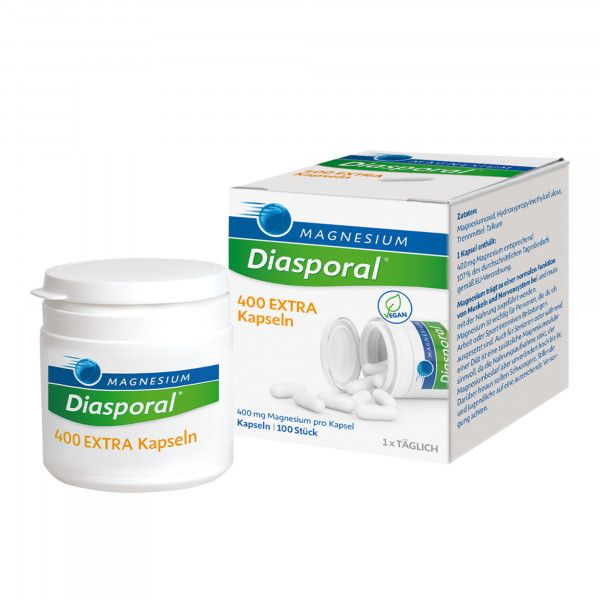 bodyguardapotheke MAGNESIUM DIASPORAL 400 Extra Kapseln Riesige Ersparnisse