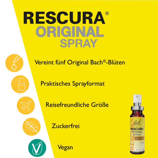 bodyguardapotheke Bach RESCURA® Spray mit Alkohol 20ml Begrenzte Freigabe