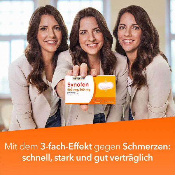 bodyguardapotheke SYNOFEN 500 mg/200 mg Filmtabletten Sonderangebot der Fabrik