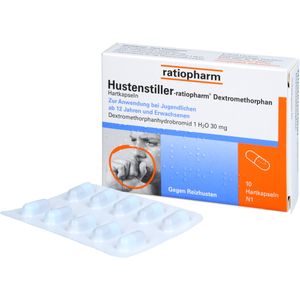 bodyguardapotheke HUSTENSTILLER-ratiopharm Dextromethorphan Kapseln Begrenzt auf 3 Tage