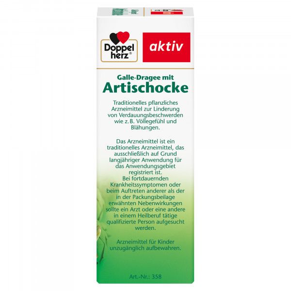 bodyguardapotheke DOPPELHERZ Galle-Dragee mit Artischocke Online