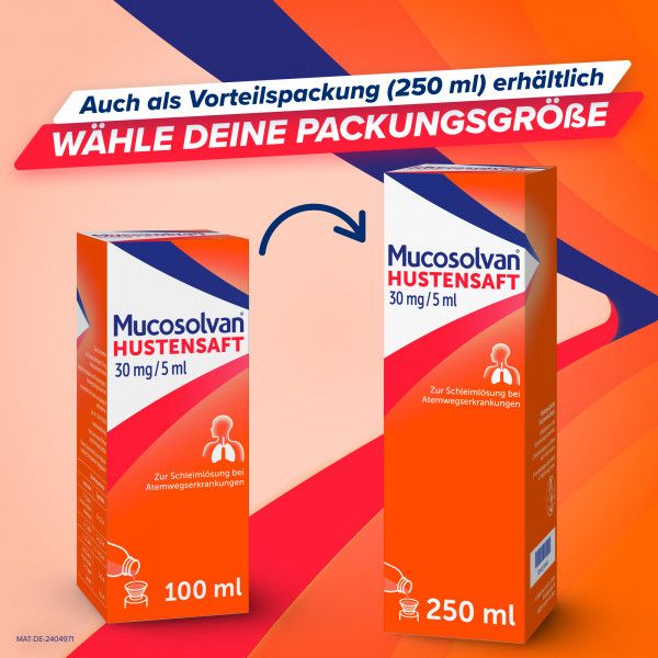 bodyguardapotheke MUCOSOLVAN Saft 30 mg/5 ml Auslauf