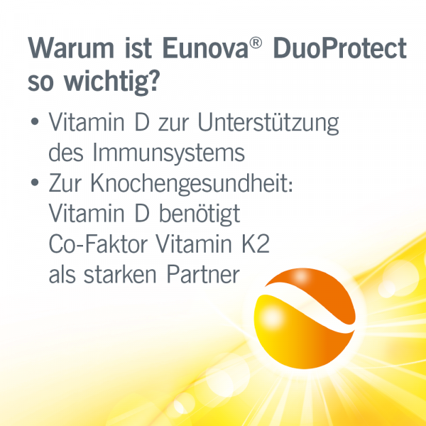 bodyguardapotheke EUNOVA DuoProtect D3+K2 1000 I.E./80 μg Kapseln Versandkostenfrei