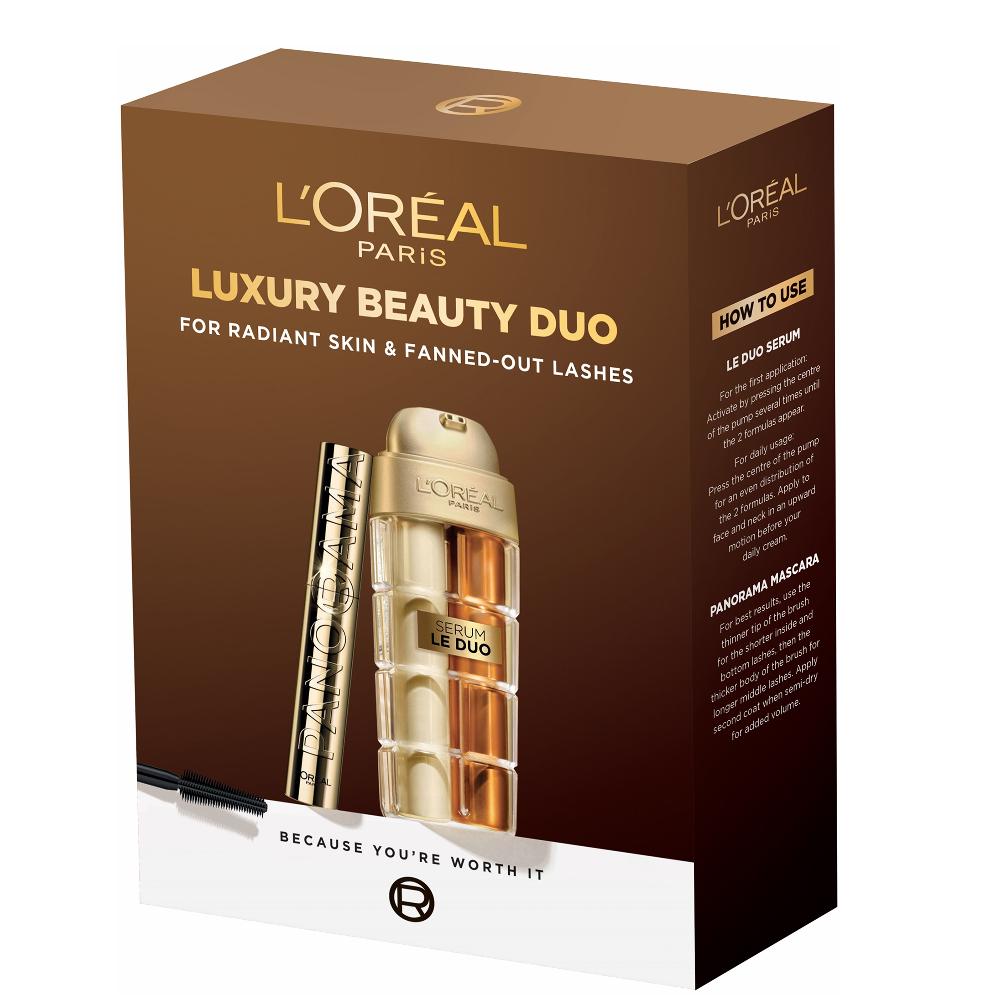 lookfantastic L'Oréal Paris Serum Le Duo X Panorama Mascara Beauty Set Lagerräumung