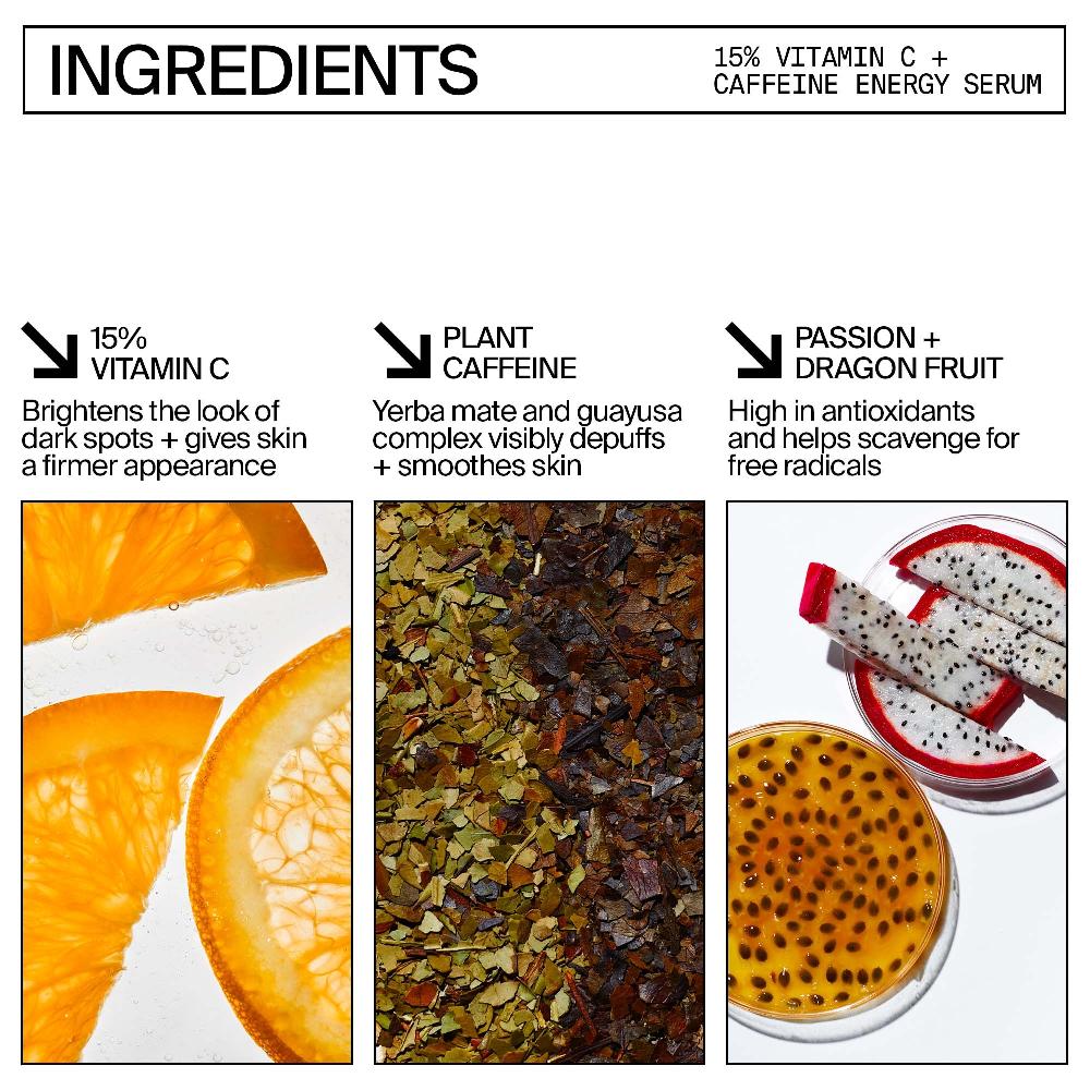 lookfantastic Youth To The People 15% Vitamin C and Clean Caffeine Energy Serum - 8ml Lagerräumung