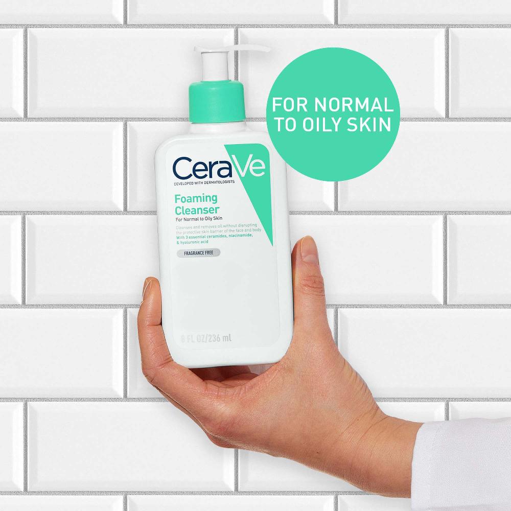 lookfantastic CeraVe Foaming Facial Cleanser 236 ml Zeitlich begrenztes Angebot