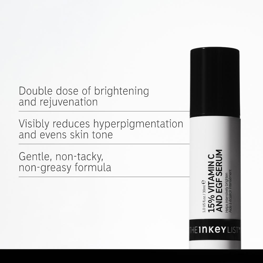 lookfantastic The INKEY List 15% Vitamin C und EGF Serum 30 ml Exklusive Angebote