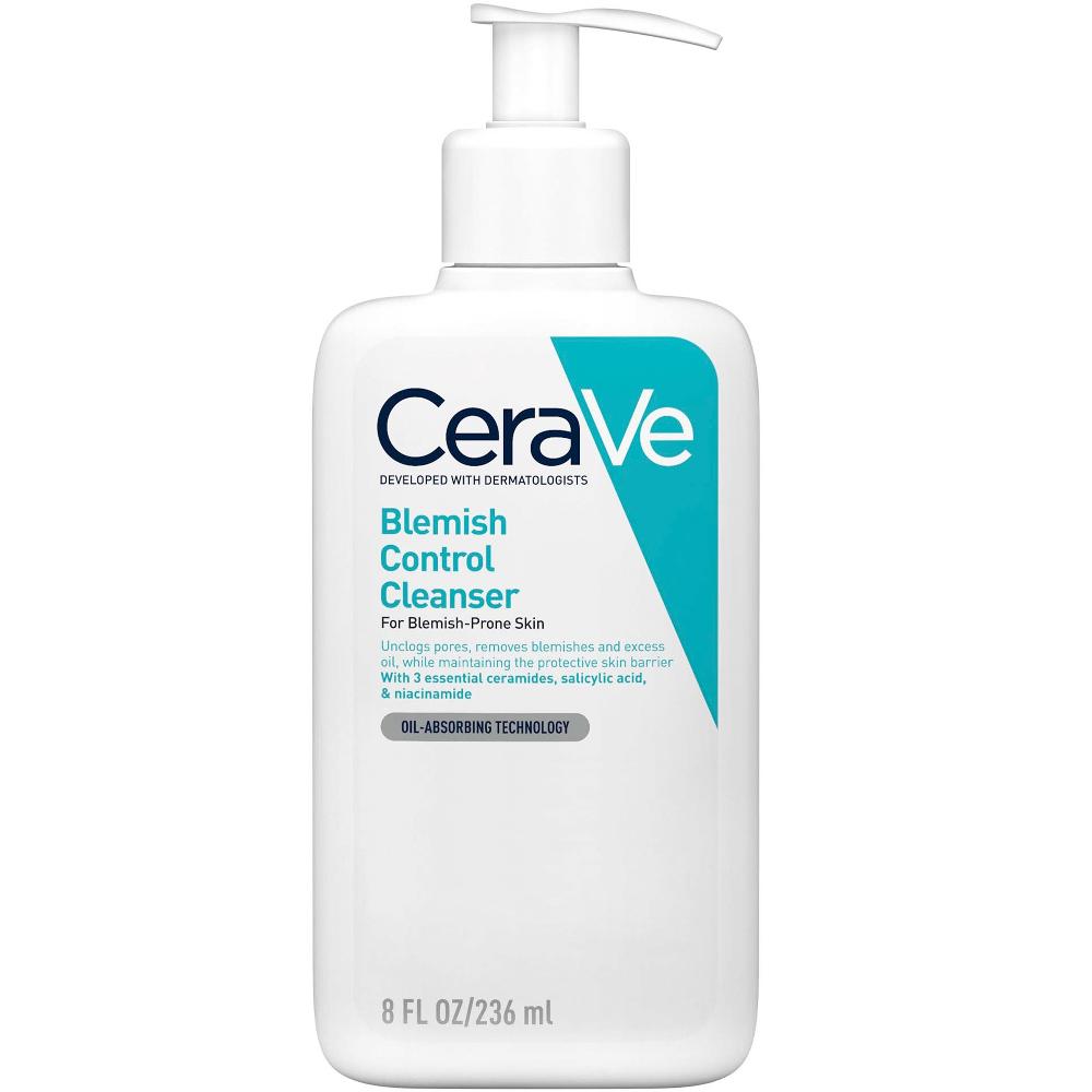 lookfantastic CeraVe Blemish Control Face Cleanser with 2% Salicylic Acid & Niacinamide for Blemish-Prone Skin 236ml Auslauf