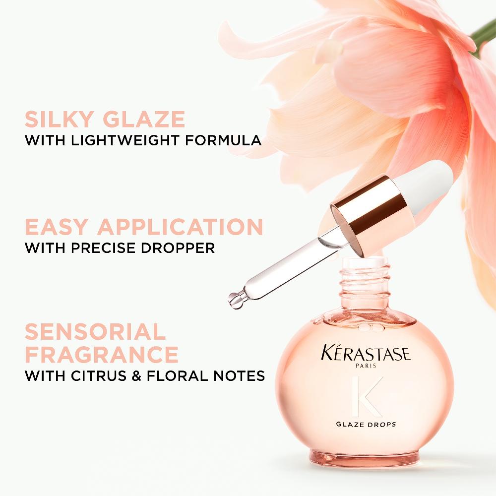 lookfantastic Kérastase Gloss Absolu Glaze Drops Hair Oil with Wild Rose 45ml Valentinstagsangebot