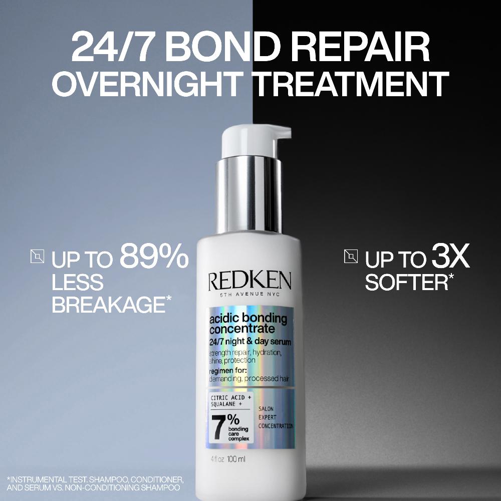 lookfantastic Redken Acidic Bonding Concentrate 24/7 Night and Day Hair Serum Repair & Strengthen Damaged Hair 100ml Tägliche Deals