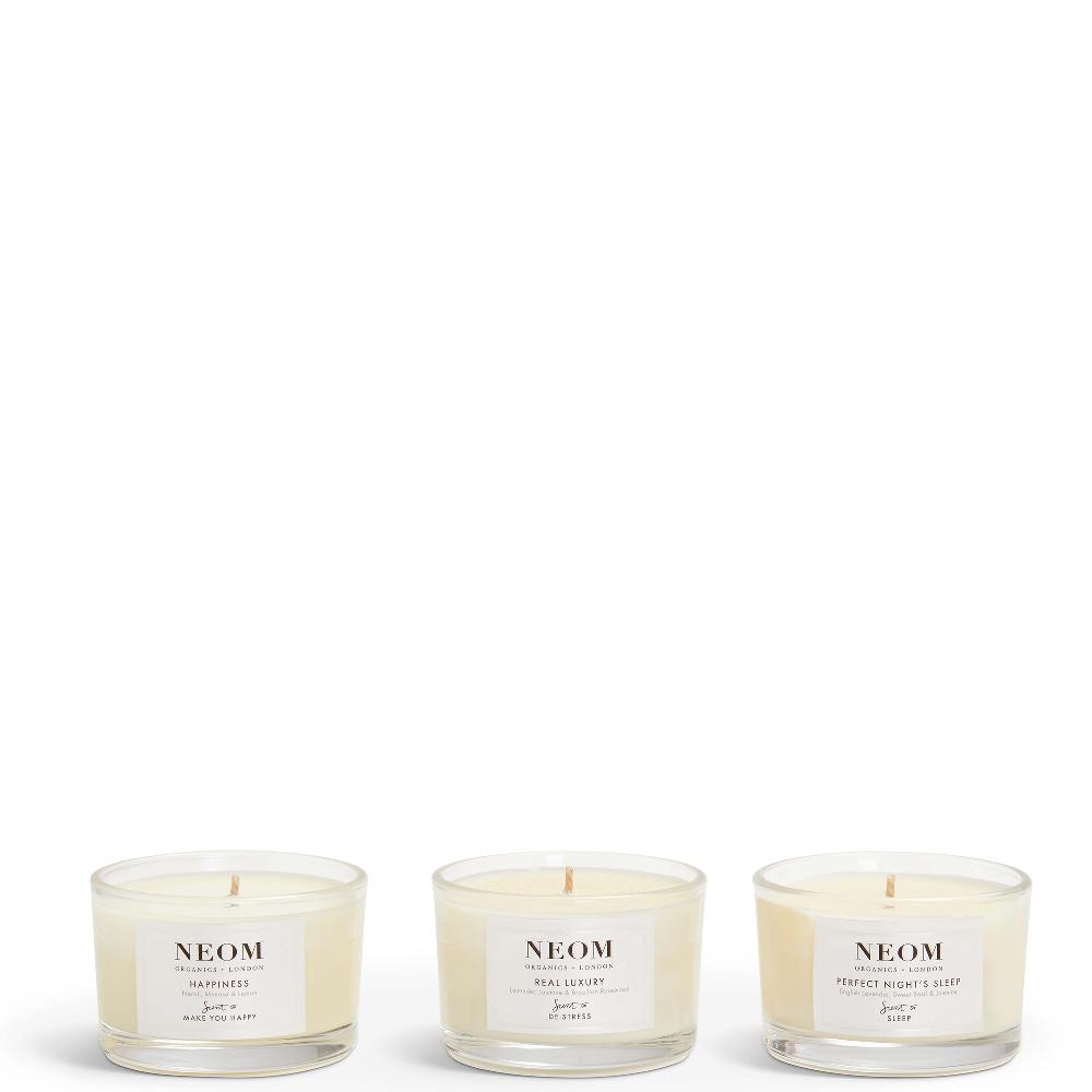 lookfantastic NEOM Wellbeing Candle Trio 50% Rabatt mit kostenlosem Versand