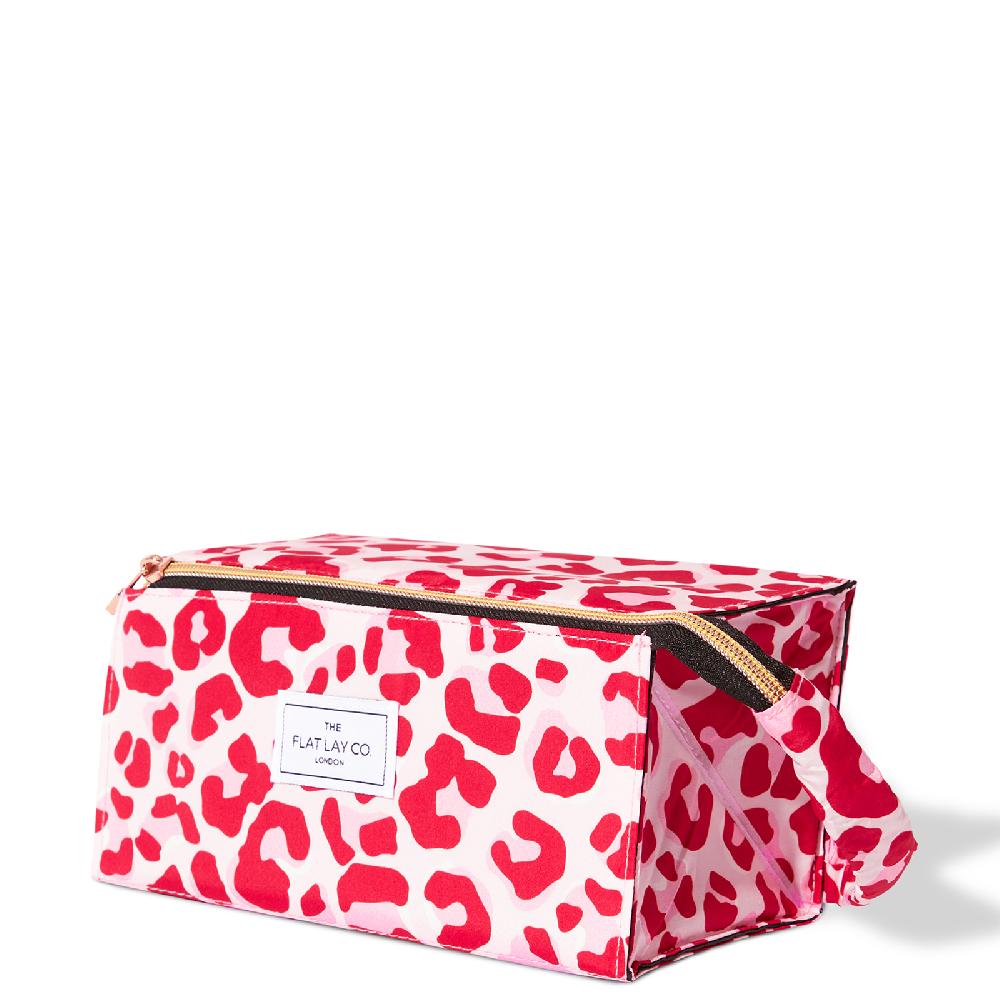 lookfantastic The Flat Lay Co. Open Flat Box Bag - Pink Leopard Günstiger Verkauf
