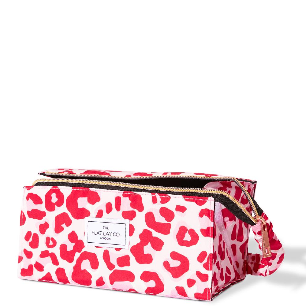 lookfantastic The Flat Lay Co. Open Flat Box Bag - Pink Leopard Günstiger Verkauf