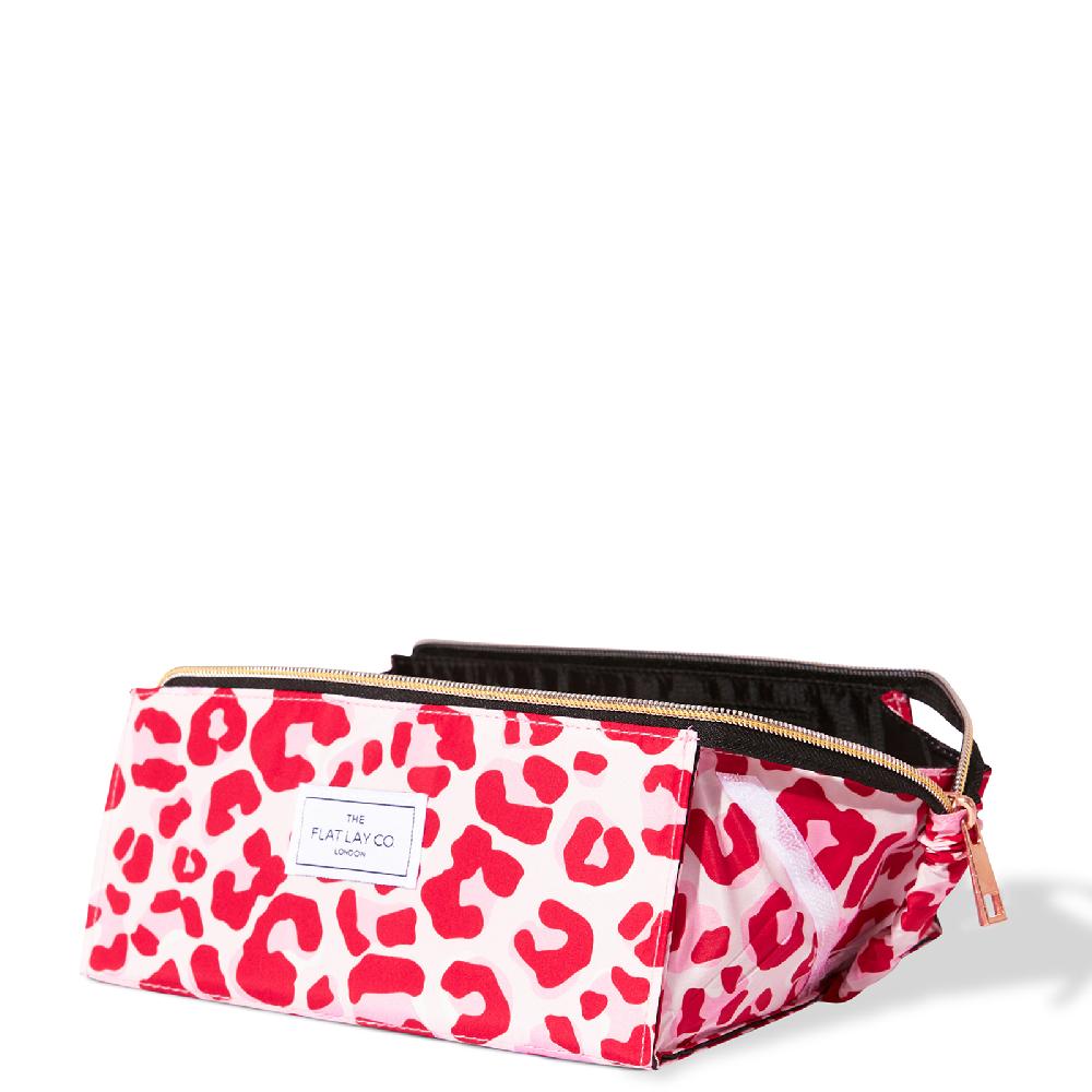 lookfantastic The Flat Lay Co. Open Flat Box Bag - Pink Leopard Günstiger Verkauf
