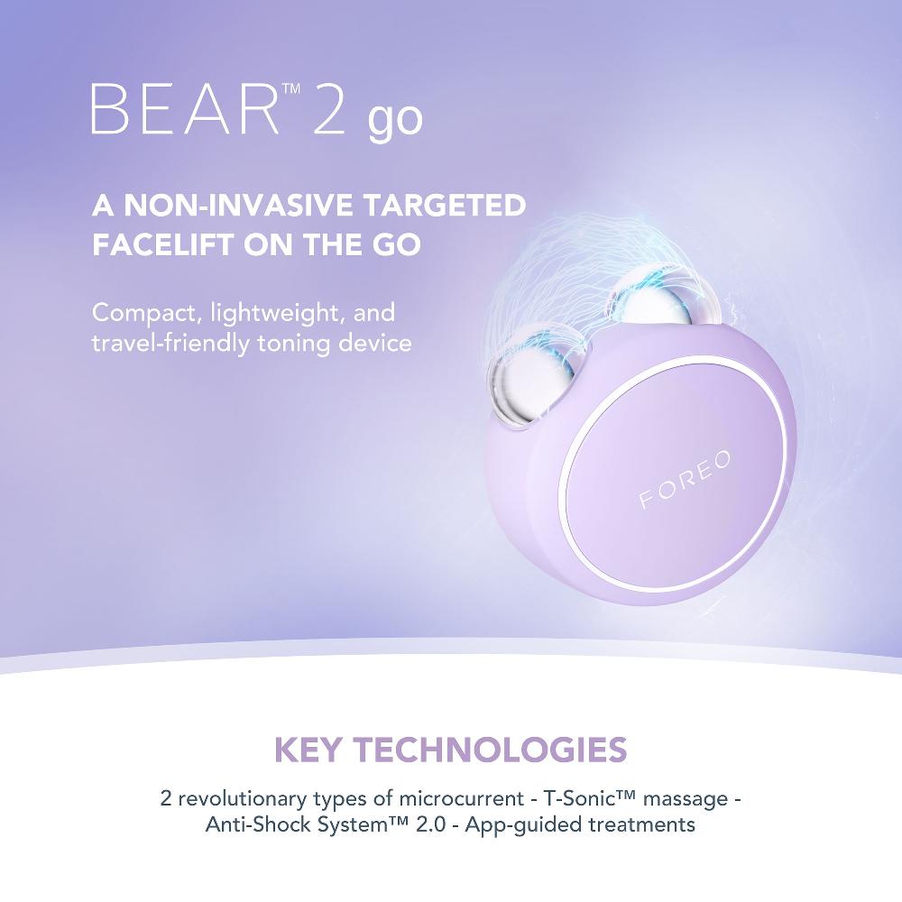 lookfantastic FOREO Bear 2 Travel Set - Lavender JETZT KAUFEN
