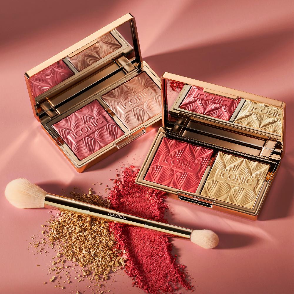 lookfantastic ICONIC London Highlight und Blush Duo-Pinsel Fabrikladen
