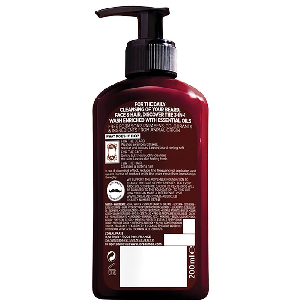 lookfantastic L’Oréal Paris Men Expert Barber Club Wash 200 ml Begrenztes Angebot