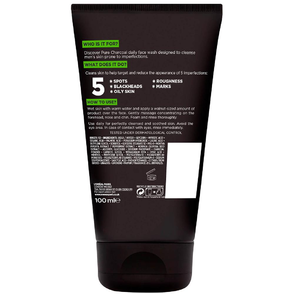 lookfantastic L'Oréal Paris Men Expert Pure Carbon Klärende Tägliche Gesichtsreinigung 100 ml Vatertagsangebot