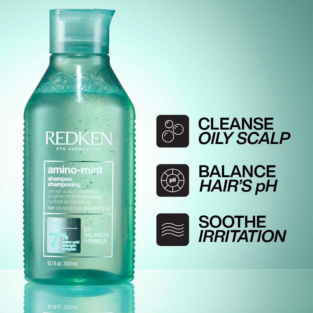 lookfantastic Redken Retail Amino-Mint Kopfhautshampoo 300 ml Begrenzte Freigabe