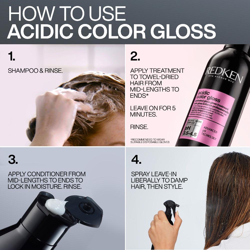 lookfantastic Redken Acidic Color Gloss Shampoo and Conditioner 300ml Colour Protection Routine for Glass-Like Shine JETZT KAUFEN