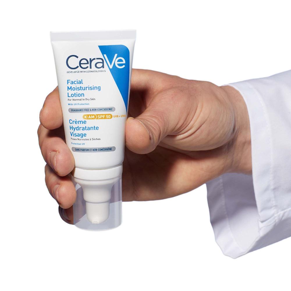 lookfantastic CeraVe AM Facial Moisturising Lotion SPF50 for Normal to Dry Skin 52ml Nur noch ein Tag übrig