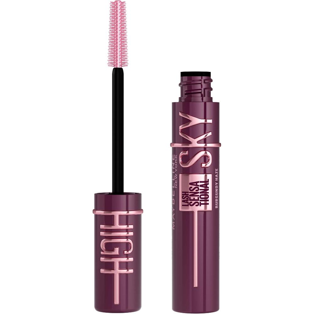 lookfantastic Maybelline Lash Sensational Sky High Volumizing and Thickening Eyelash Lengthening Mascara - Burgundy Haze Hotsell