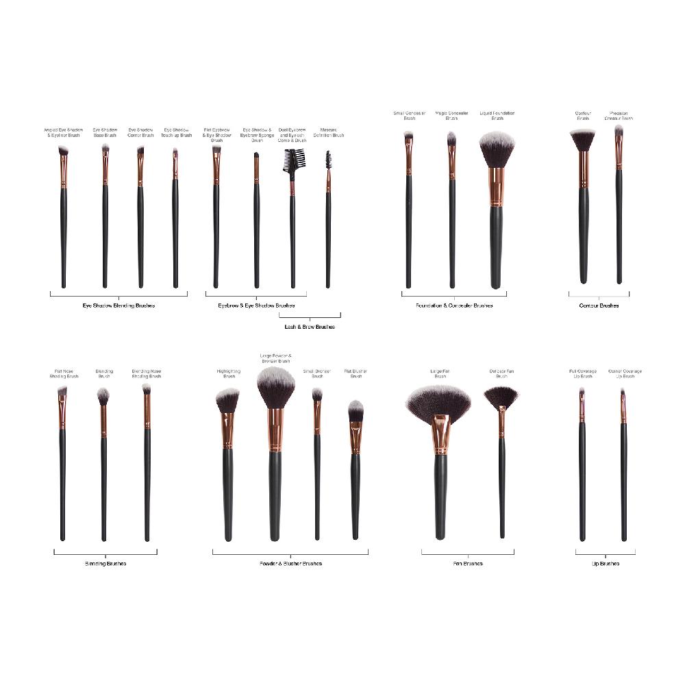 lookfantastic Rio 24 Piece Professional Cosmetic Make-up-Pinselset Lagerräumung