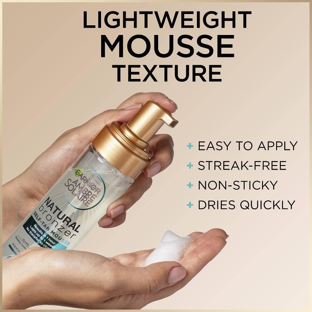 lookfantastic Garnier Ambre Solaire Vegan Natural Bronzer Intense Clear Self Tan Mousse 200ml Weihnachtsangebot