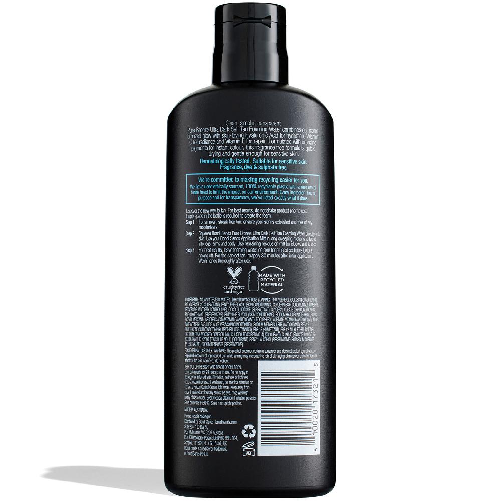 lookfantastic Bondi Sands Pure Bronze Ultradunkles Schäumendes Selbstbräunungswasser 200 ml Muttertagsangebot