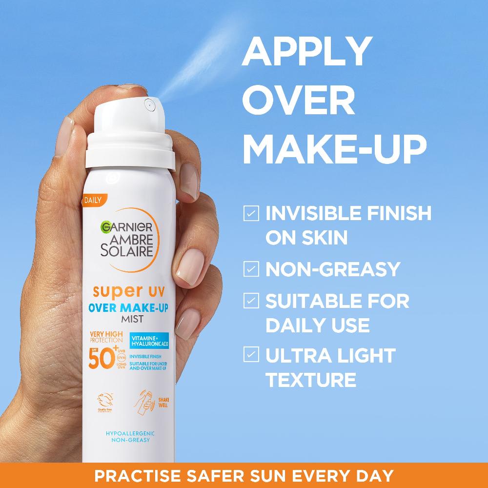 lookfantastic Garnier Ambre Solaire Over Makeup Super UV Protection Mist SPF50 75ml Bestseller