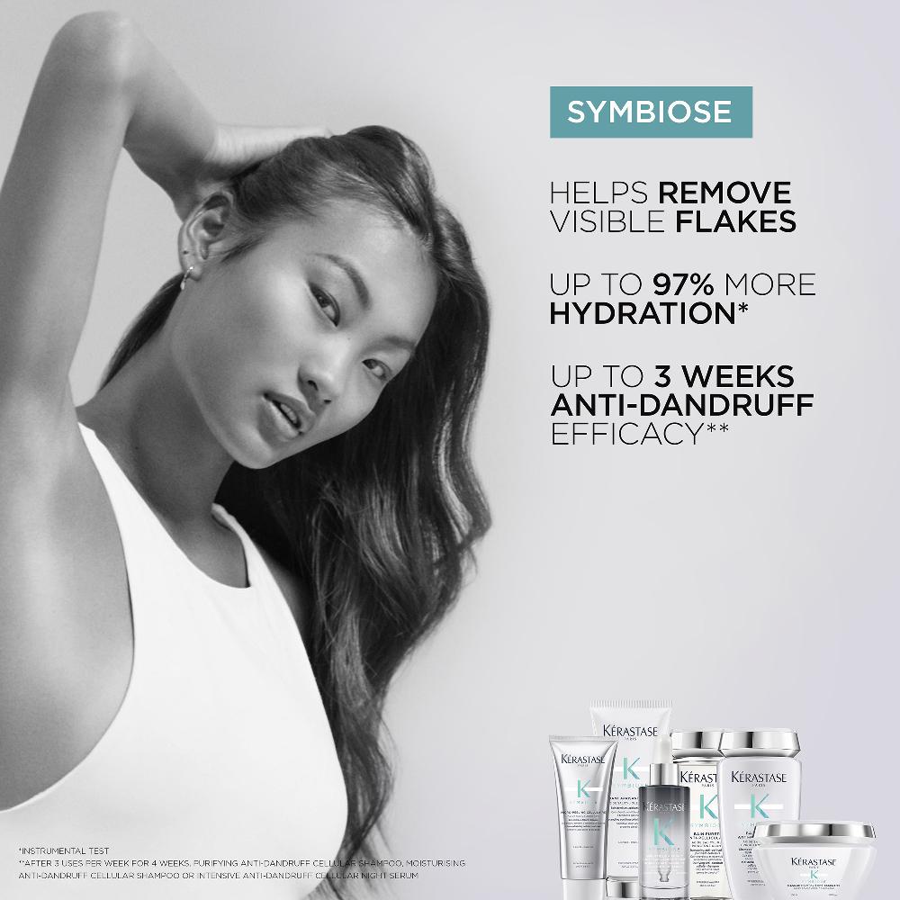 lookfantastic Kérastase Symbiose Reinigendes Anti-Schuppen-Zellularshampoo für Fettige Empfindliche und zu Schuppen Neigende Kopfhaut 250 ml Limitierter Zeitrabatt