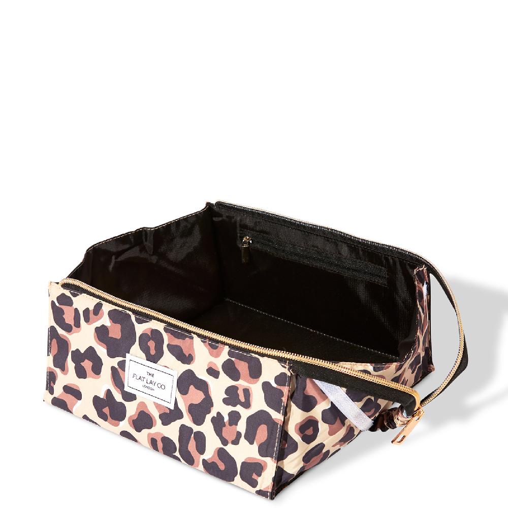 lookfantastic The Flat Lay Co. Open Flat Box Bag - Leopard Print Tiefpreis
