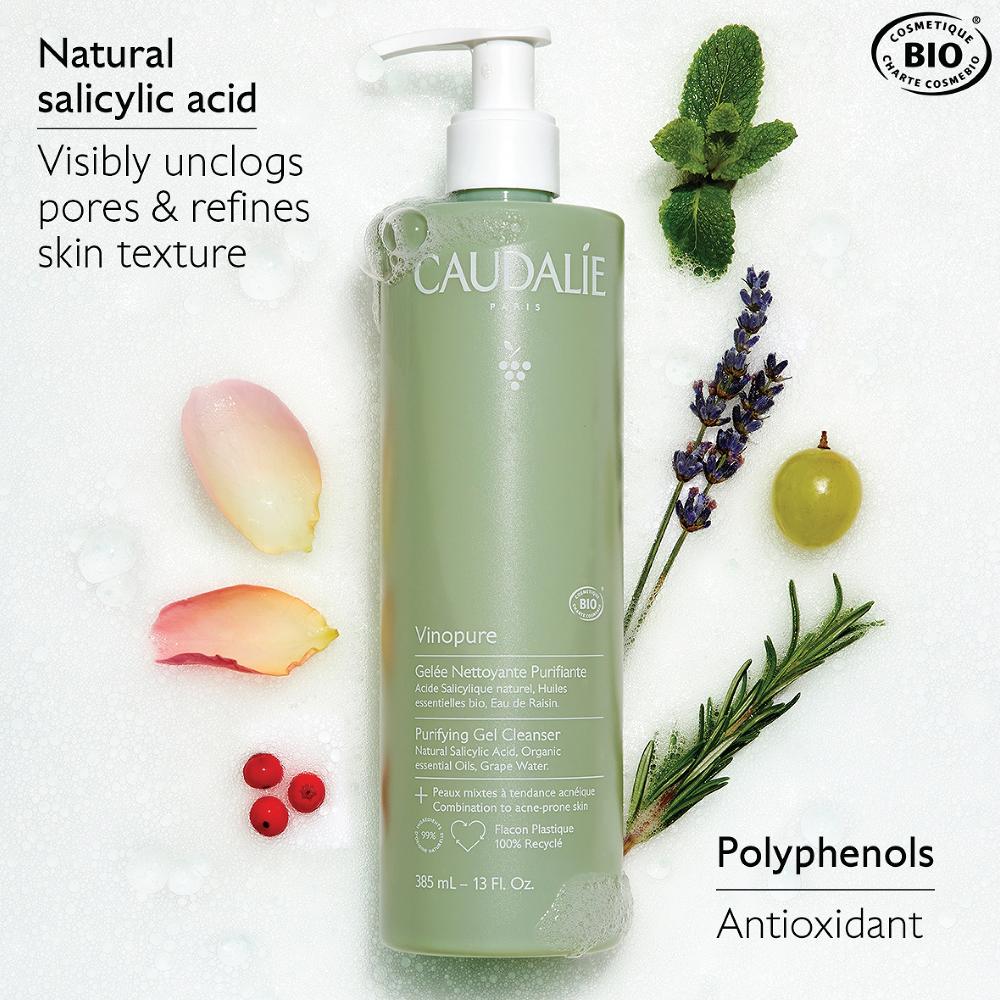 lookfantastic Caudalie Vinopure Purifying Gel Cleanser 385ml Sonderangebot der Fabrik