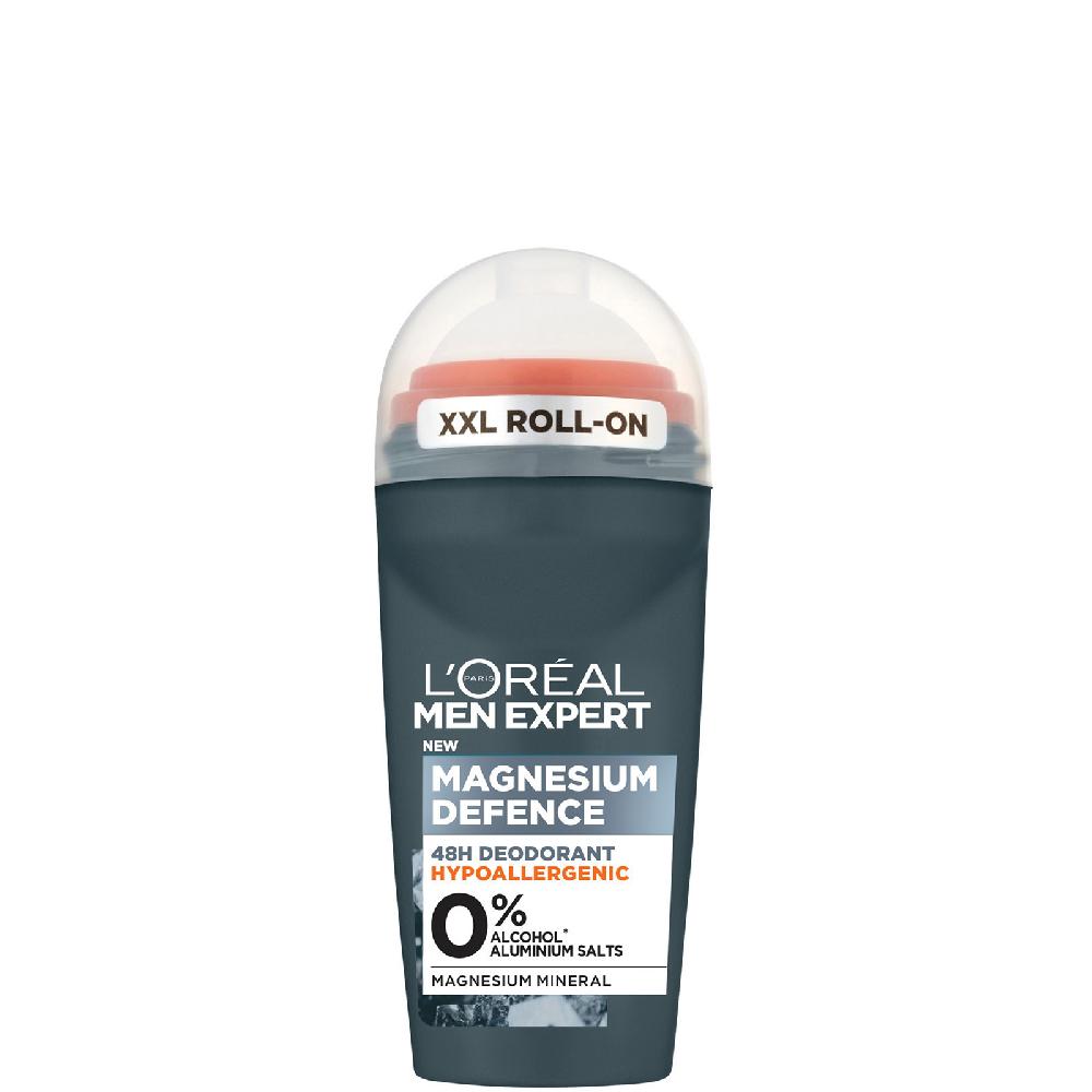 lookfantastic L'Oréal Paris Men Expert Magnesium Defence Hypoallergenes 48-Stunden-Roll-On Deodorant 50 ml 50% Rabatt mit kostenlosem Versand