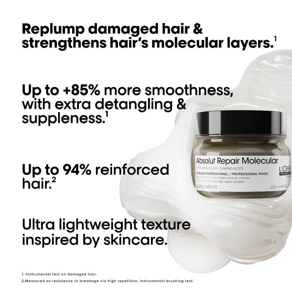 lookfantastic L'Oréal Professionnel Serie Expert Absolut Repair Molecular Rinse-Off Mask 250ml Rabatt