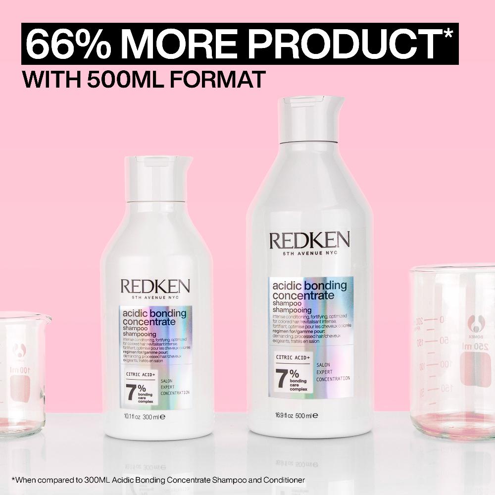 lookfantastic Redken Acidic Bonding Concentrate Shampoo and Conditioner 500ml Bond Repair Supersize Bundle Vatertagsangebot