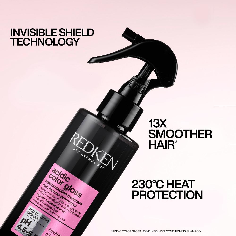 lookfantastic Redken Acidic Color Gloss 230°C Hitzeschutz-Haarbehandlungs-Glanzspray für Farbschutz 190 ml Jubiläumsangebot