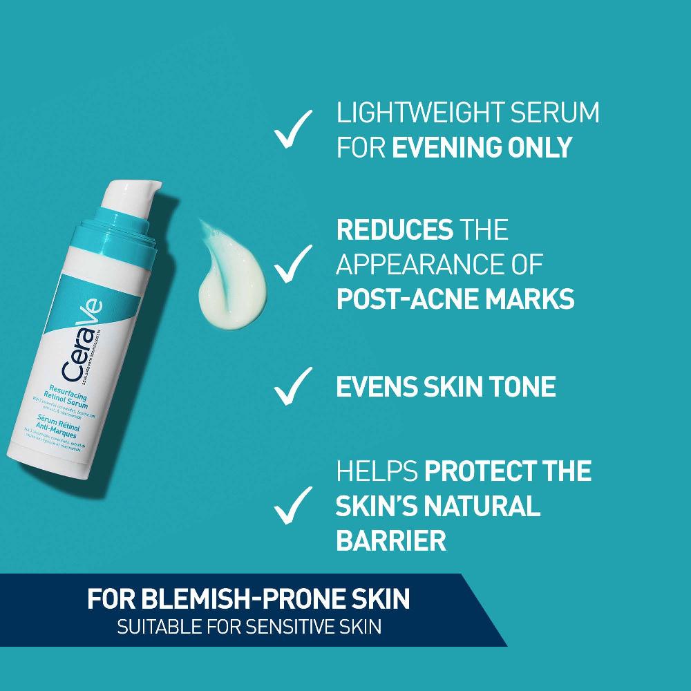 lookfantastic CeraVe Resurfacing Retinol Serum with Ceramides and Niacinamide for Blemish-Prone Skin 30ml Saisonale Angebote