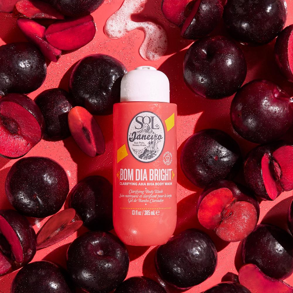 lookfantastic Sol de Janeiro Bom Dia Bright Clarifying AHA BHA Bade- und Duschgel 385 ml Kauf eins, bekomm eins gratis