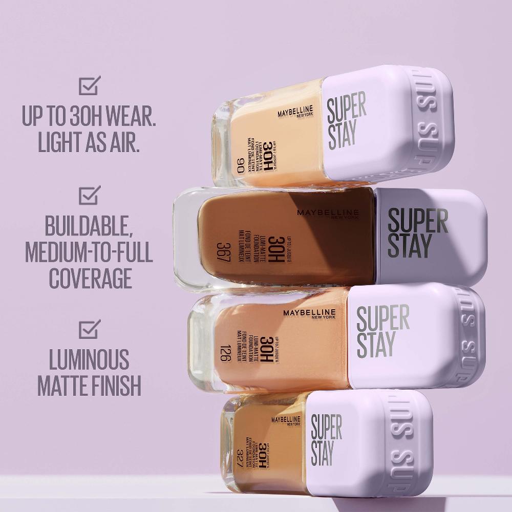 lookfantastic Maybelline Super Stay up to 30H Lumi-Matte Foundation 35ml (Various Shades) Sonderangebote