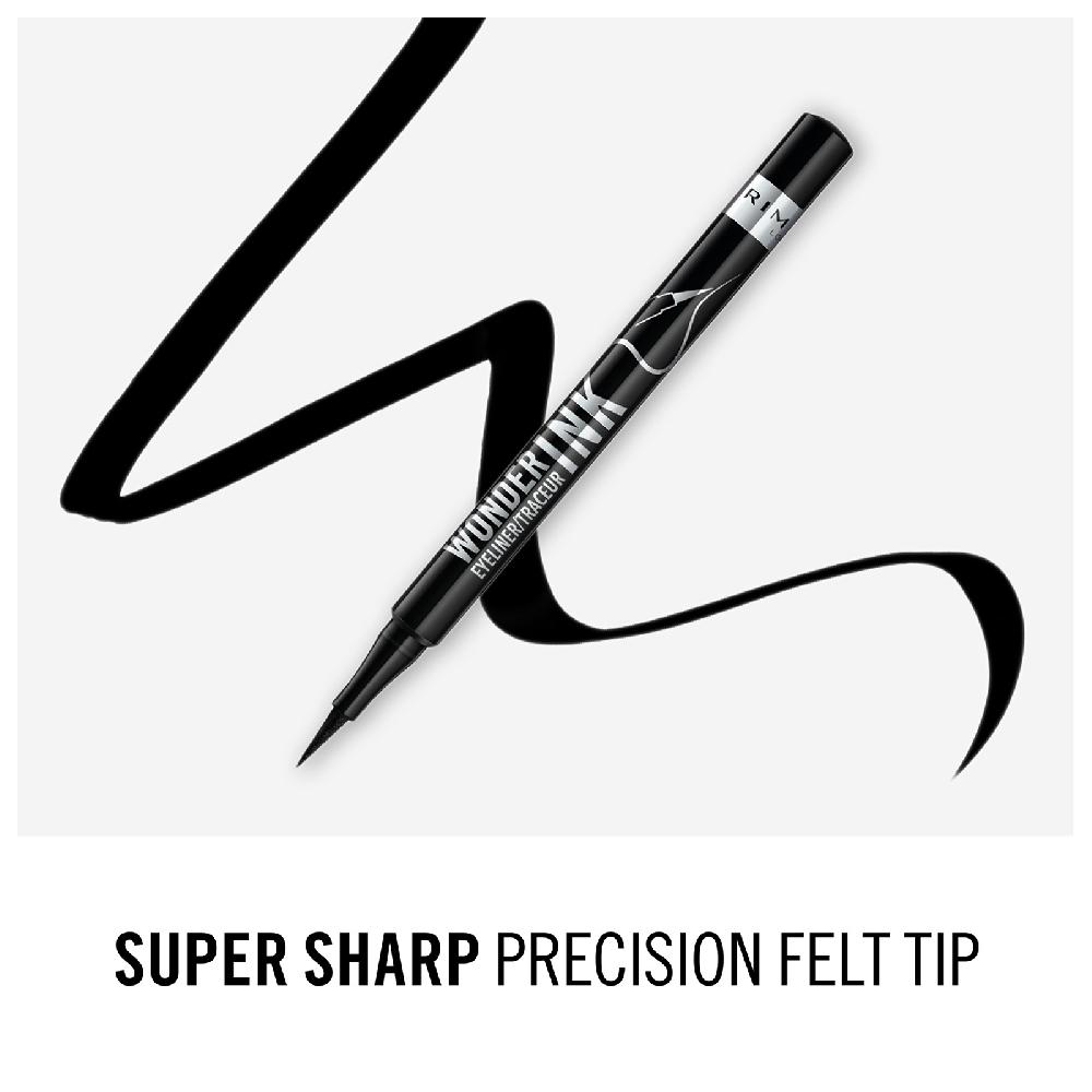 lookfantastic Rimmel Wonder'Ink Flüssiger Eyeliner - Schwarz 1 2 ml Nur für heute