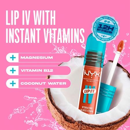 NYX Professional Makeup NYX Professional Makeup Lip IV langlebiger Lipgloss mit feuchtigkeitsspendender Wirkung Kostenlose Rückgabe