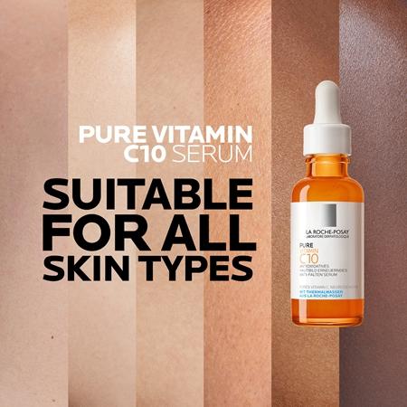 La Roche-Posay La Roche-Posay Pure Vitamin C10 aufhellendes Serum gegen Falten mit Vitamin C Schlussverkauf