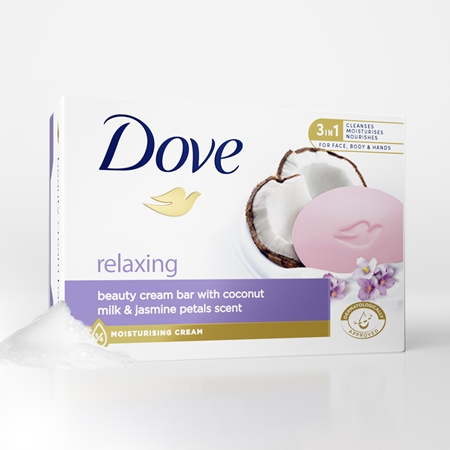 Dove Dove Relaxing feste Seifen Kauf eins, bekomm eins gratis
